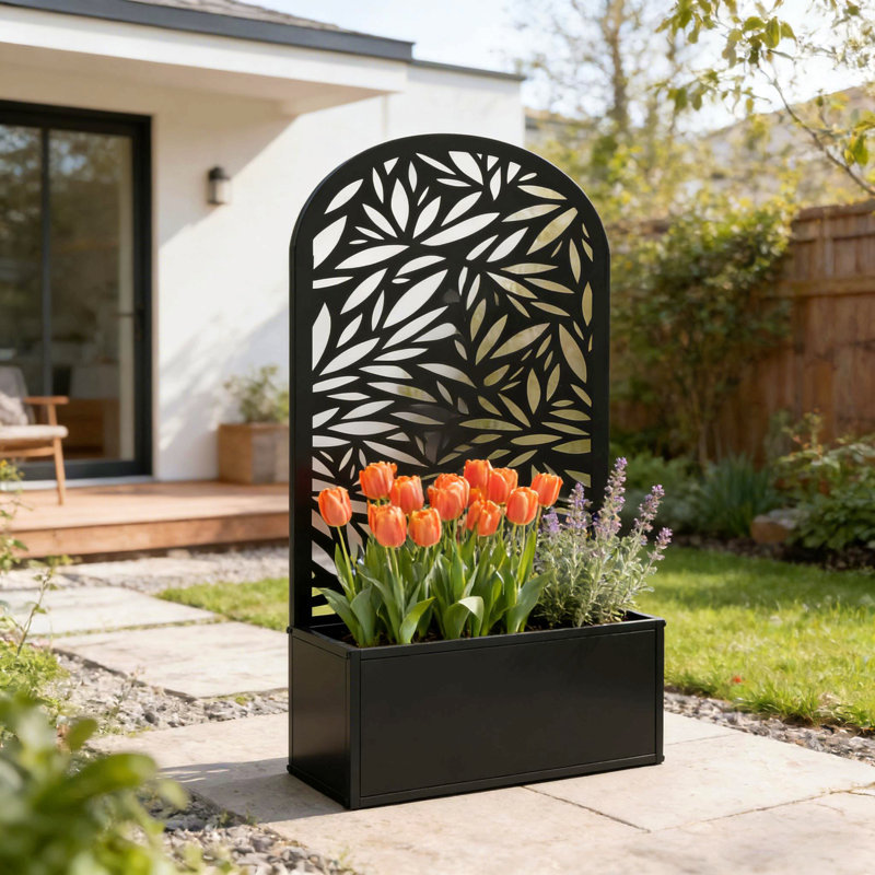 Lit de jardin surélevé courbé, jardinière généreuse, jardinière polyvalente