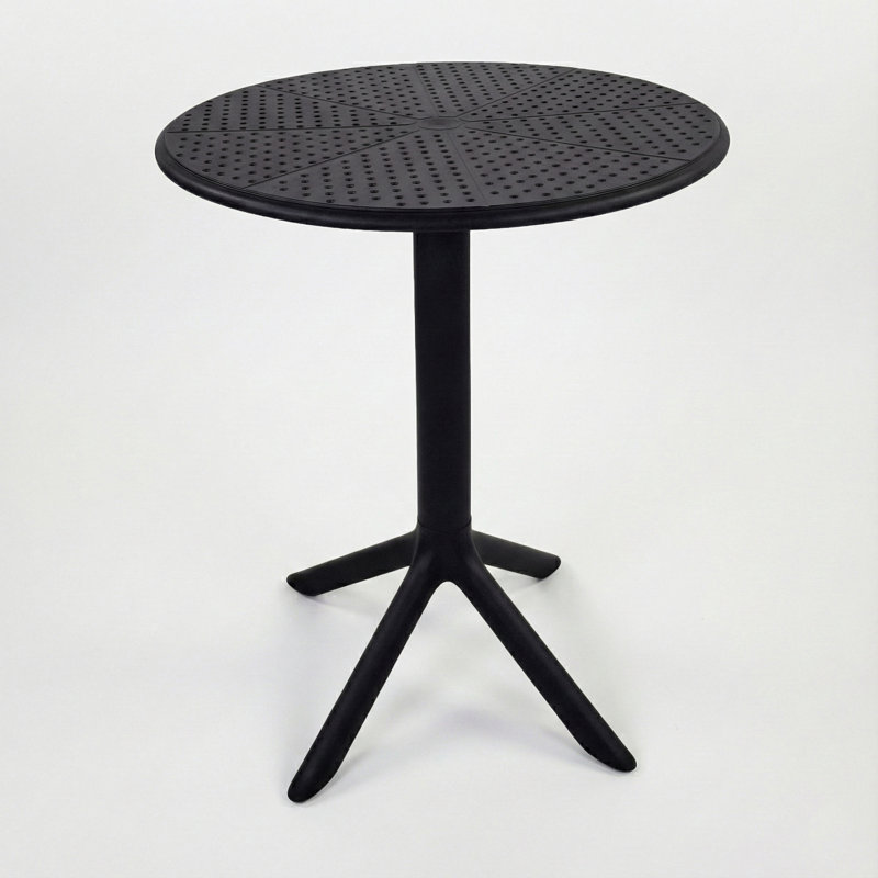 Round Outdoor Bistro Table , 60cm cm W 60cm cm D, Black