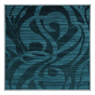 Machine Washable Abstract Blue Area Rug