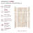 Transolid Lusso 48-in x 36-in x 72/24-in Glue To Wall 6-Piece Transition Shower Wall Kit, Creme Carmel-116172914-116172912