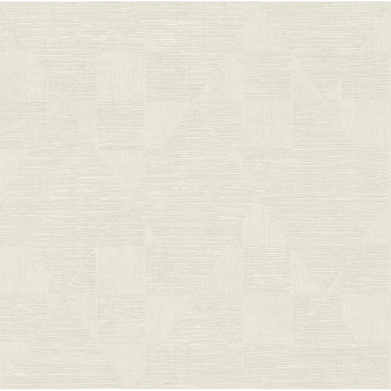 Rouleau de papier peint métallique Heinly, Ivoire ivoire