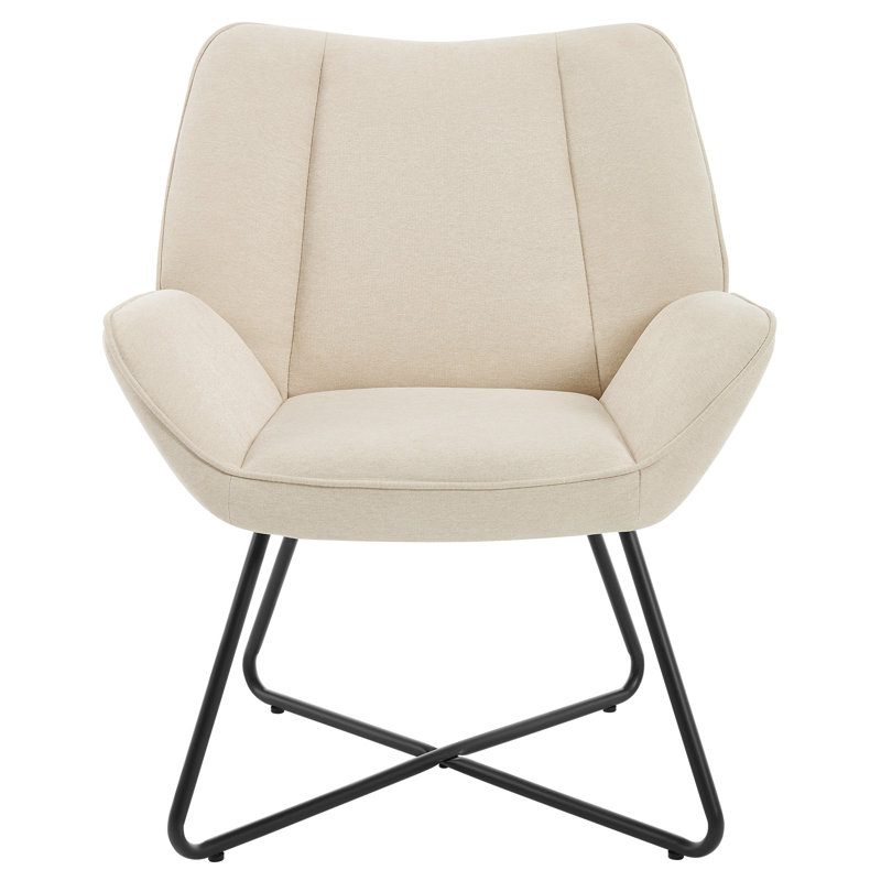Upholstered Armchair, Beige