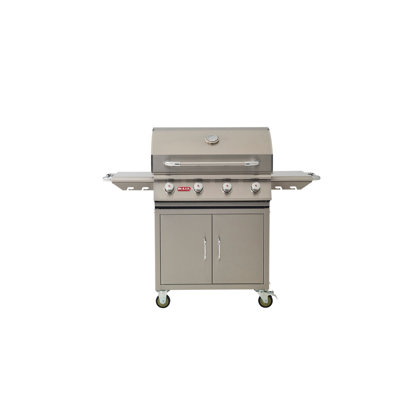 Bull Outdoor Products 4 Burner Freestanding Liquid Propane Outlaw Grill with Cabinet