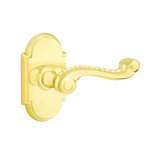 Wave/Drop Privacy (Bed & Bath) Door Lever with Arch Rosette