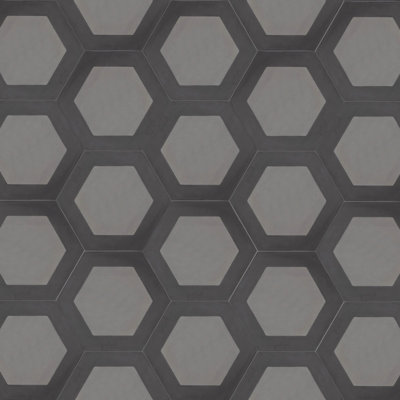 Honeycomb 8" x 9" Cement Patterned/Concrete Look Wall & Floor Tile