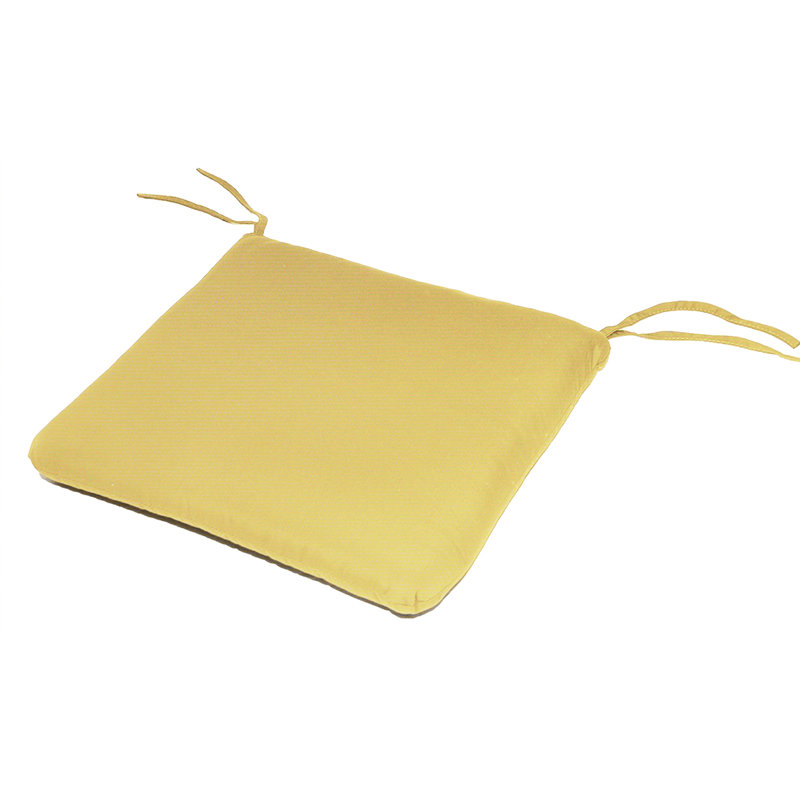 Outdoor 2.5'' Dining Chair Cushion, Canvas Buttercup Sunbrella® Canvas