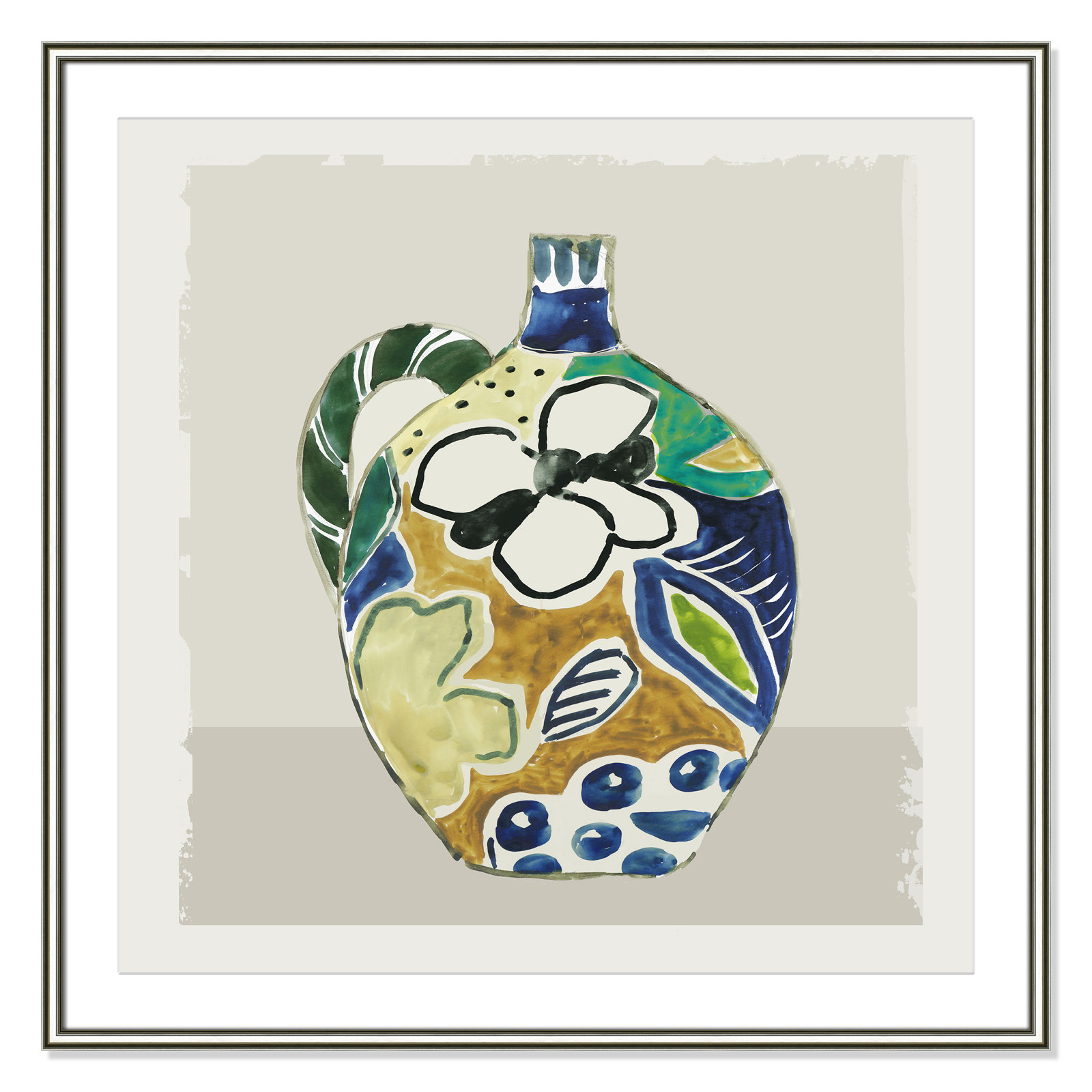 Picasso Vase by Aimee Wilson, Silver, 33.25" H x 33.25" W x 0.88" D