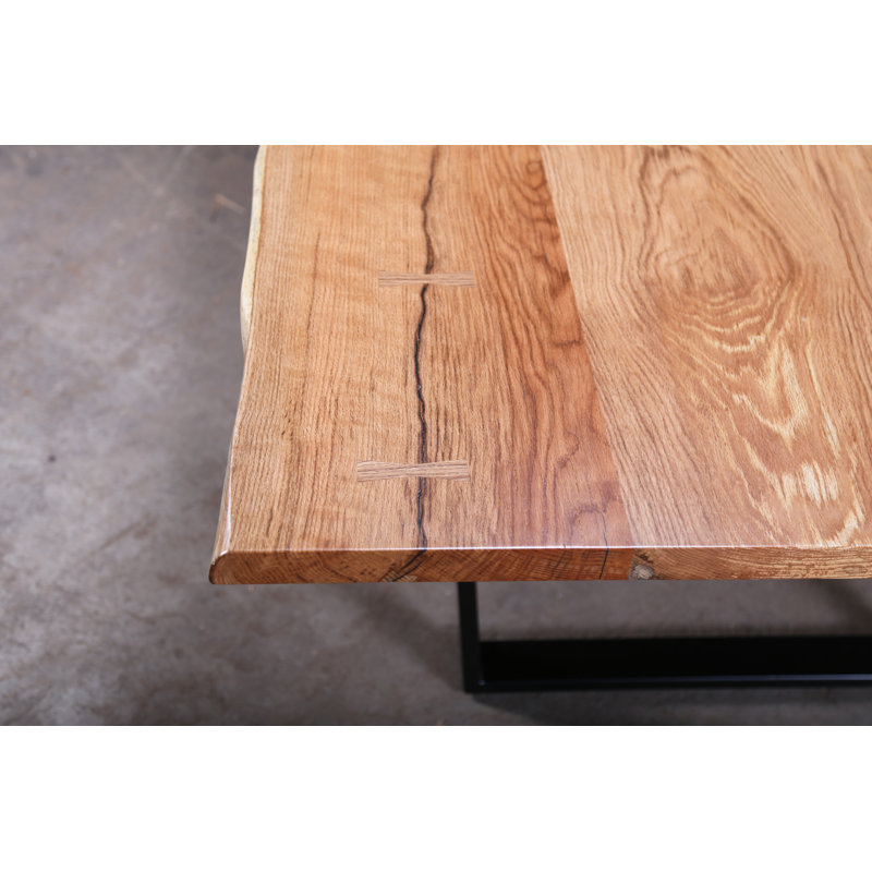Solid Oak Dining Table, 30” H x 72” L x 38” W
