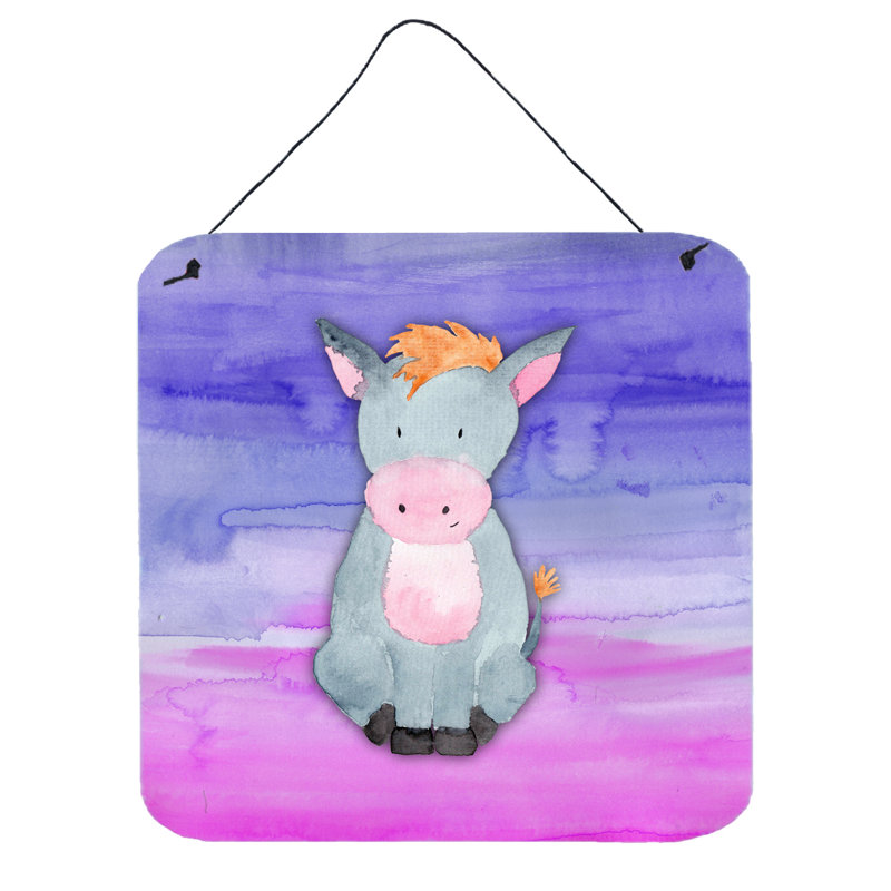 Décoration murale en aluminium donkey