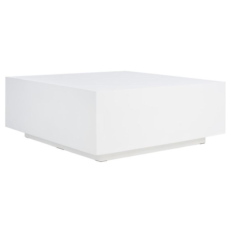 Mixx Bloc Coffee Table, White, 13.9" H x 36" W x 36" D