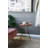 Acacia Wood Side Table With Tripod Steel Legs, Mid-Century Modern Design, Durable And Stylish For Any Living Space