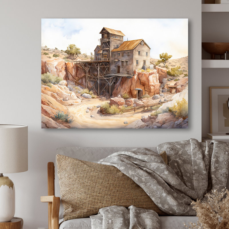 Arizona Wild West Gold Mine III - Impression sur toile, H 30 po x l 40 po x P 1,5 po, Toile tendue