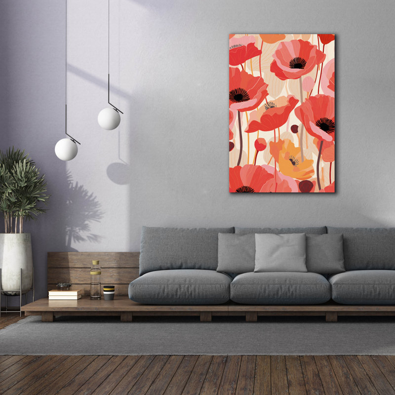 "Epic Graffiti" The Flowers No 2 "par Andreas Magnusson, art mural sur toile, H 60 po x l 40 po x P 1,5 po