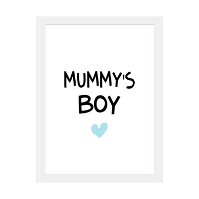 «Mummys Boy», reproduction d'art textuel