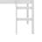 Twin Size Solid Rubber Wood Loft Bed – Ladder & Strengthened Slat Bed Platform-502165895