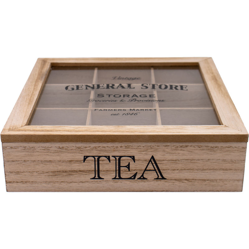 Maison Des Cadeaux Wood Tea Box