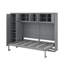 Grand lit escamotable avec armoires