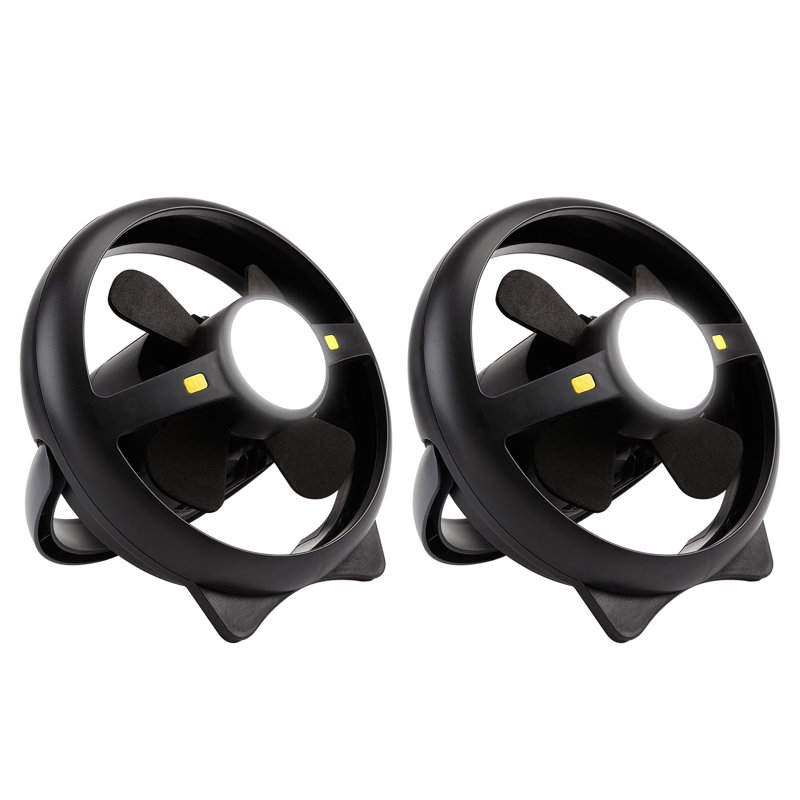 Ventilateur de tente USB 2-en-1 rechargeable avec lumière, ventilateur de camping suspendu à piles