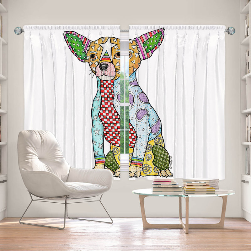 Ailert Room Darkening Curtain Pair, 56" W x 78" L