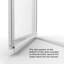 Porte de douche à cadre pivotant 32,88 "x 63,5" Sopora-14170908-14170909