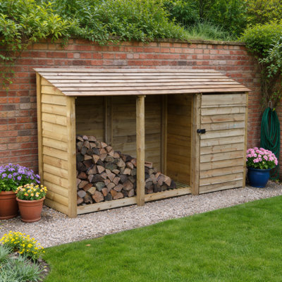 11 Ft. x 3 Ft. Log & Tool Store - Triple Bay Multi Storage Unit