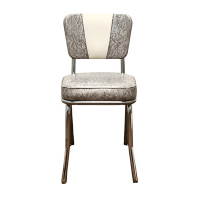 Retro Home Upholstered 'V' Back Dining Chair