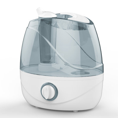 Optimus 1.4 Gallons Cool Mist Ultrasonic Tabletop Humidifier with Adjustable Humidistat for 440 Cubic Feet