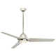 54" Java 3-Blade Outdoor LED Propeller Ceiling Fan with Remote Control and Light Kit Included