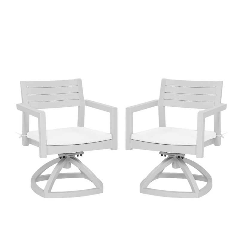 Chaise carrée d'extérieur imperméable avec coussin