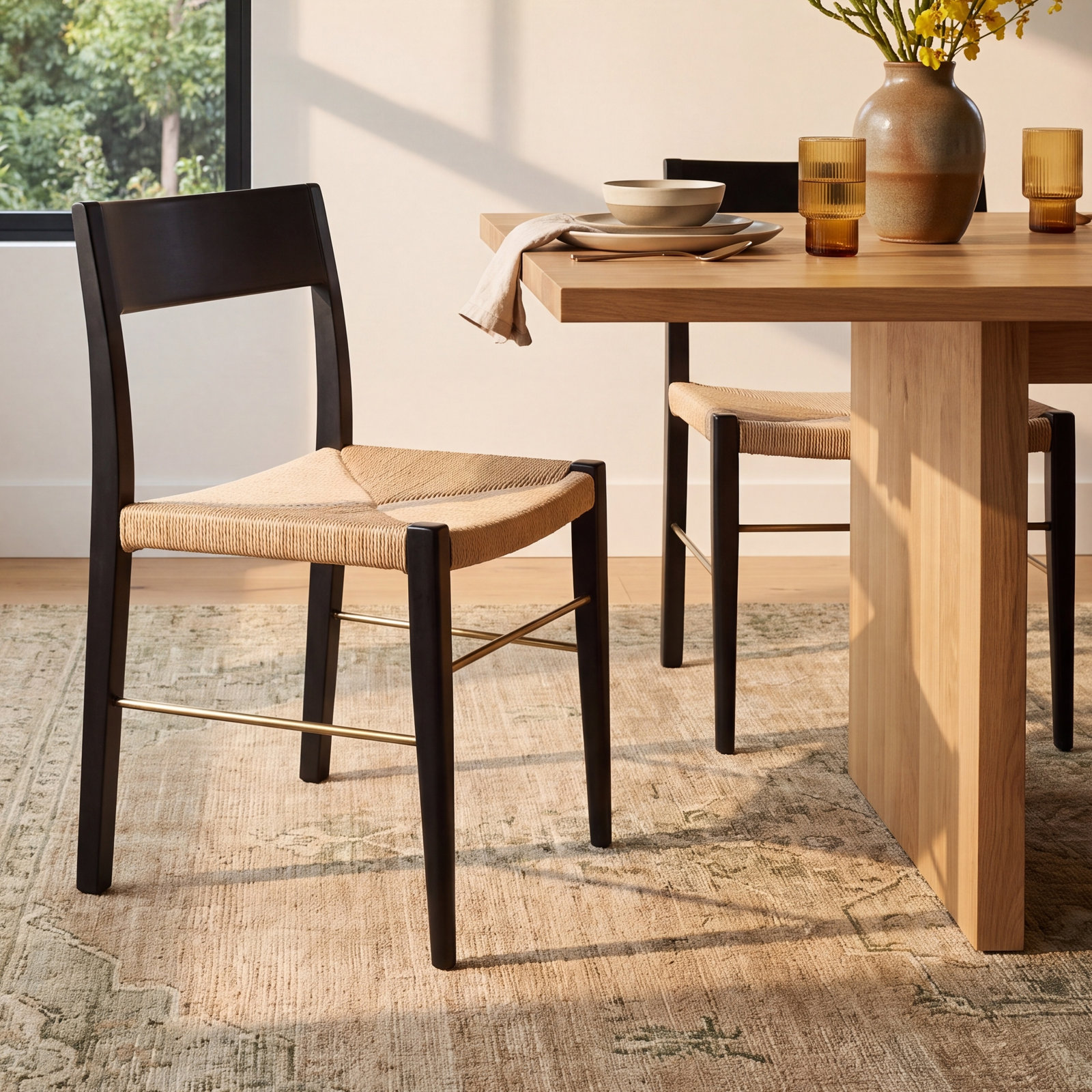 Upland Dining Chair, Black