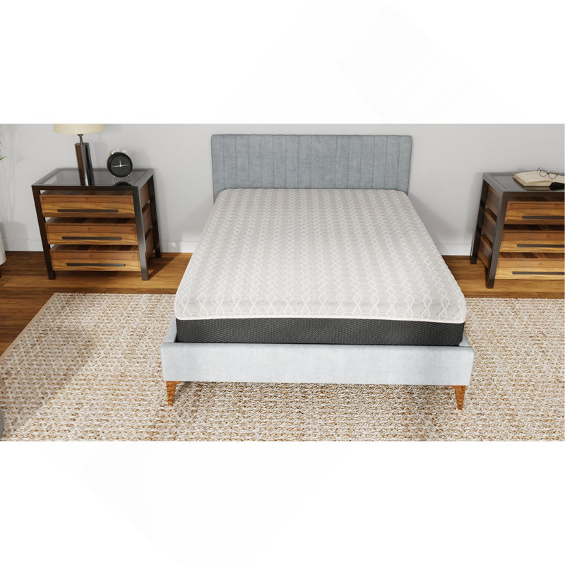 Matelas en mousse à mémoire de forme moelleux en cuivre infusé hybride 14 pouces, Lit simple
