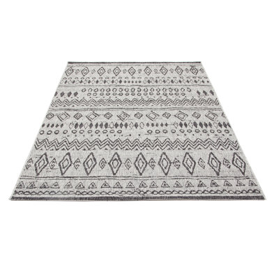 Eddy Abstract Hand Woven Indoor / Outdoor Area Rug