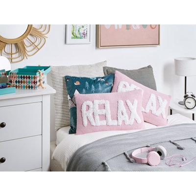 Reylee Pink Rectangular Cushion