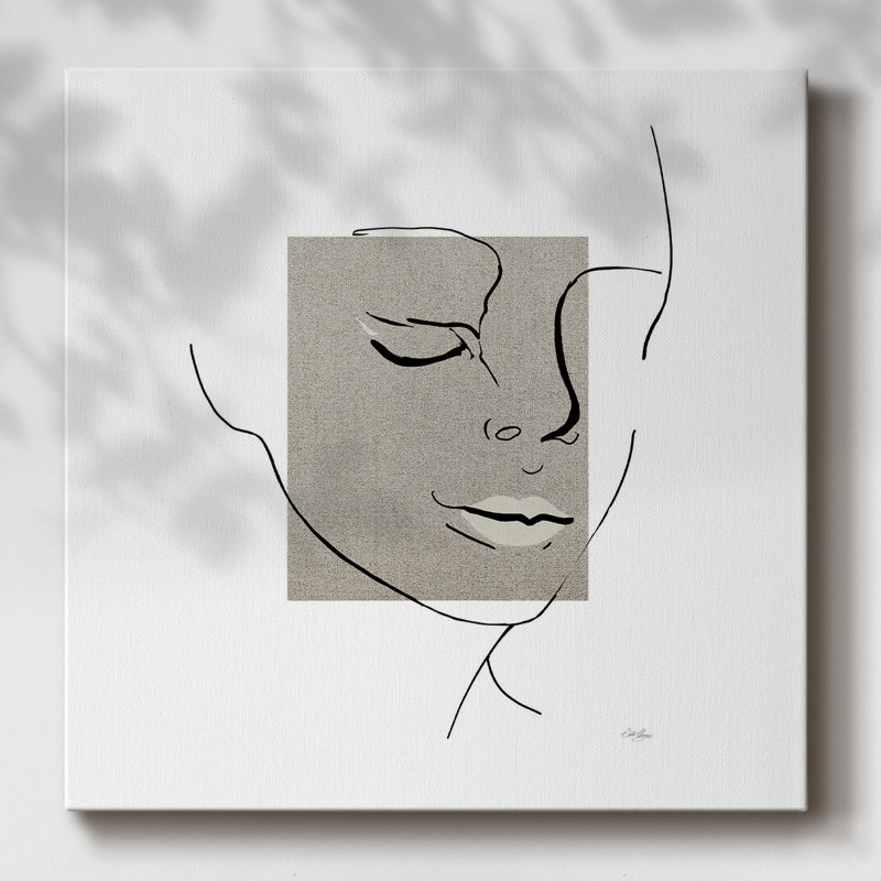Contemporary Line Art I-Gallery Wrapped Canvas, 24" H x 24" W x 1.5" D