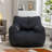 Aeri Compression Medium Adult Soft Fabric Bean Bag Chair With Foam Filled-1336072144