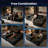 Nathasa 114" Upholstered Boneless Compression Sectional with Soft Starry Fabric, Convertible Sofa Bed for Living Room, Home Theater-457783088-457783090