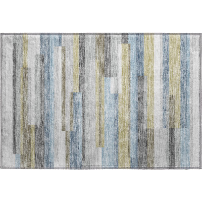 Premium Machine Washable Prisco Gray Rug