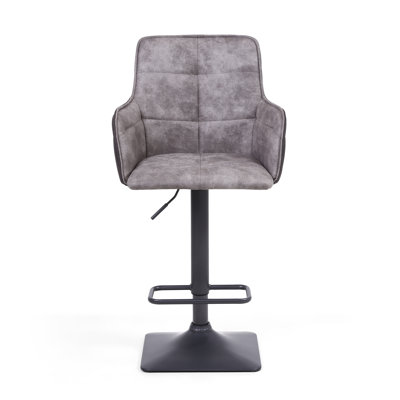 Anton Swivel Upholstered Adjustable Height Counter Stool