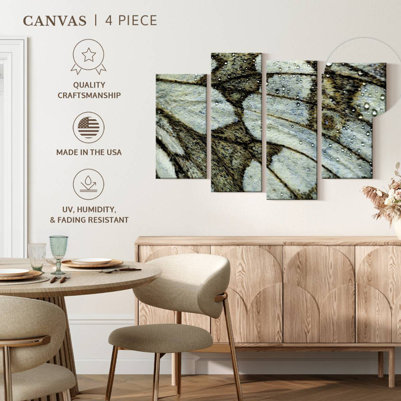 Marbled Wing Of Butterfly, H 48 po x l 75 po