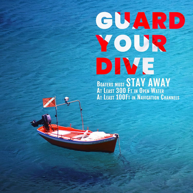 Drapeau d'avertissement Diver Down