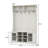 Jaxsin Hall Tree 47.3" Wide with Bench and Shoe Storage,4-in-1 Design Coat Rack for Entryway,Antique White-1084287915