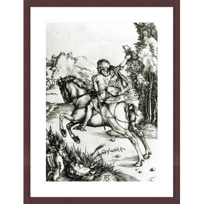 «The Small Courier» par Albrecht Dürer, impression giclée sur cadre