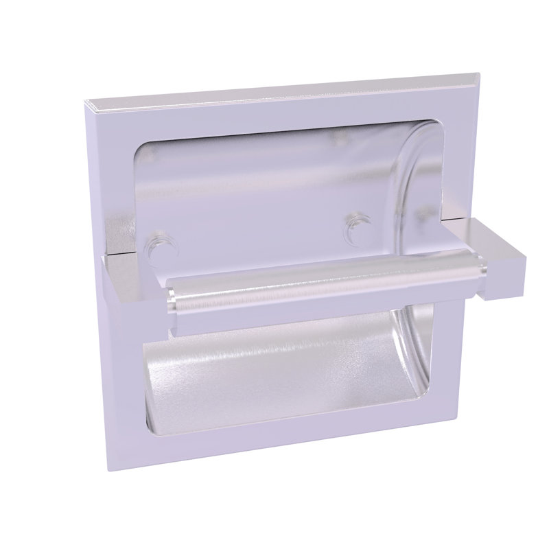 Porte-papier hygiénique encastré haranu, Chrome satiné