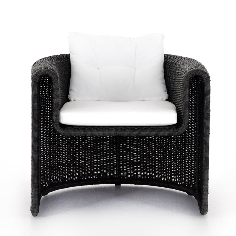 Tucson Outdoor Lounge Chair, Black