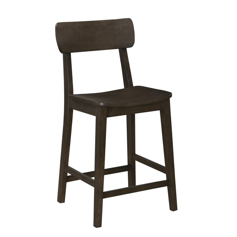 Tabouret de bar et de comptoir Almaguer, Tabouret de comptoir (siège d'une hauteur de 24,7, Carbonite