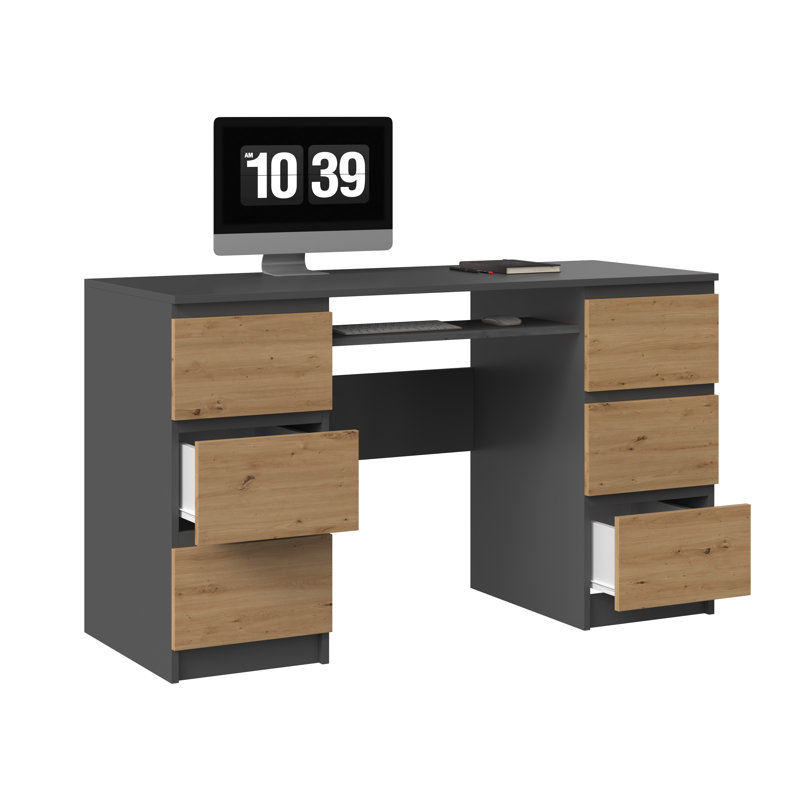 Laverton Computer Desk, Brown