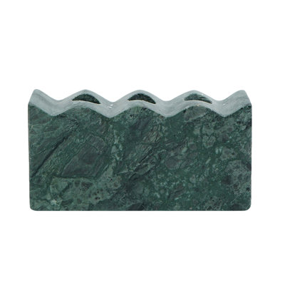 Porte-bougie Marble Taper - 2 x 2 x 7 po - Bleu sarcelle