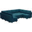 Ensemble de canapé modulaire surdimensionné en forme de U avec siège de rangement et grand canapé convertible Neemi-256618515