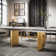 Myrasol 9 - Piece Dining Table Set With 94.48'' Extendable Sintered Stone Dining Table with 8 Fabric Chairs Dining For 8-10
