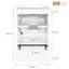 Meuble-lavabo de 20 po pour l'efficacité, lavabo en céramique, système de fermeture en douceur, tablette en U ajustable et petit tiroir compact de 20 po, cadre en bois massif, porte, organisateur de porte-2076504202